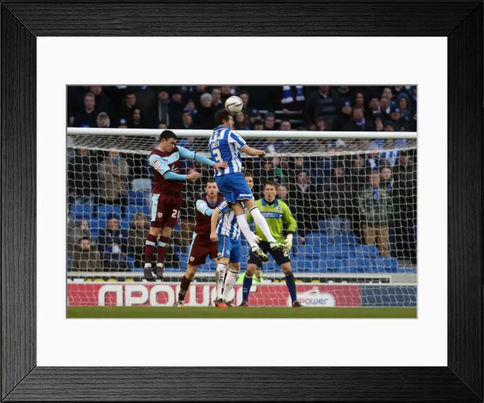 Framed Print : Gordon Greer's Return: Brighton & Hove Albion vs Burnley, Npower Championship, Amex Stadium, February 23, 2013 Framed Print : Gordon Greer's Return: Brighton & Hove Albion vs Burnley, Npower Championship, Amex Stadium, February 23, 2013