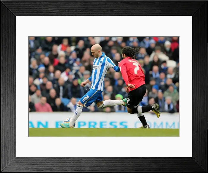 Framed Print : Bruno Saltor: Intense Moment at Amex Stadium - Brighton & Hove Albion vs. Huddersfield Town, March 2, 2013 Framed Print : Bruno Saltor: Intense Moment at Amex Stadium - Brighton & Hove Albion vs. Huddersfield Town, March 2, 2013