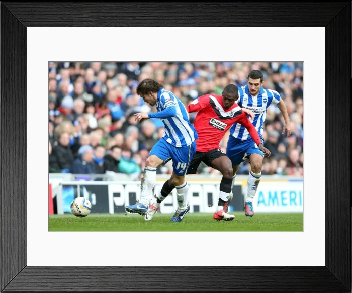Framed Print : Inigo Calderon's Electric Performance: Brighton & Hove Albion vs Huddersfield Town, Npower Championship, March 2, 2013 Framed Print : Inigo Calderon's Electric Performance: Brighton & Hove Albion vs Huddersfield Town, Npower Championship, March 2, 2013