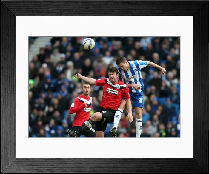 Framed Print : Matthew Upson Goes for Glory: Brighton & Hove Albion vs. Huddersfield Town, March 2013 Framed Print : Matthew Upson Goes for Glory: Brighton & Hove Albion vs. Huddersfield Town, March 2013