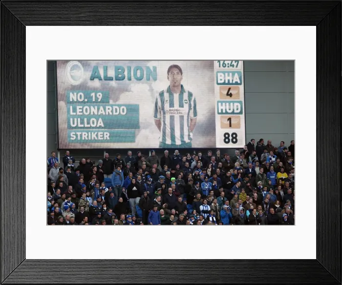 Framed Print : Brighton & Hove Albion vs. Huddersfield Town (02-03-2013): A Glimpse into the 2012-13 Home Season