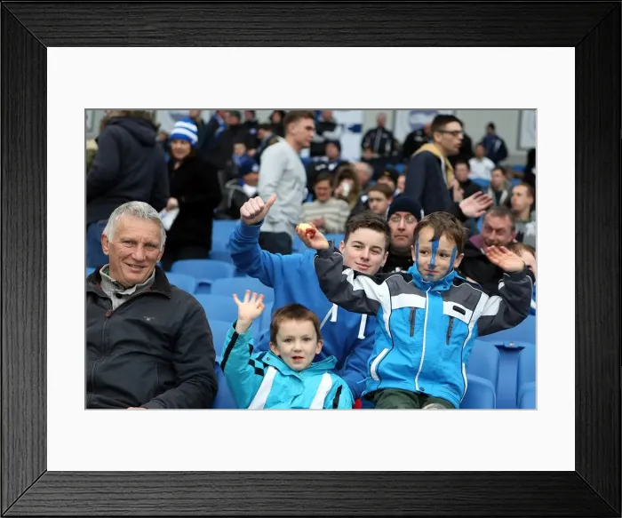 Framed Print : Brighton & Hove Albion vs. Huddersfield Town (02-03-2013): A Glimpse into the 2012-13 Home Season