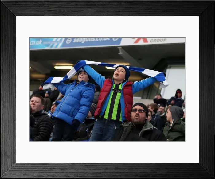 Framed Print : Brighton and Hove Albion: Electric Atmosphere - The Amex Stadium Crowd Shots (2012-2013) Framed Print : Brighton and Hove Albion: Electric Atmosphere - The Amex Stadium Crowd Shots (2012-2013)