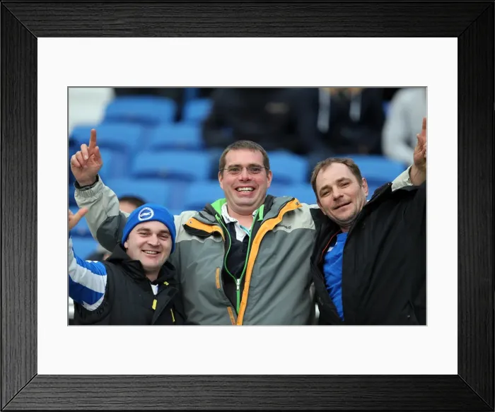 Framed Print : Brighton and Hove Albion: Electric Atmosphere - Crowd Shots at The Amex Stadium (2012-2013) Framed Print : Brighton and Hove Albion: Electric Atmosphere - Crowd Shots at The Amex Stadium (2012-2013)