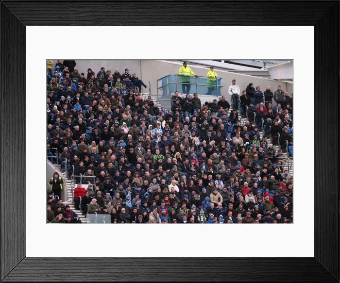 Framed Print : Brighton & Hove Albion vs. Huddersfield Town (02-03-2013): A Glimpse into the 2012-13 Home Season Framed Print : Brighton & Hove Albion vs. Huddersfield Town (02-03-2013): A Glimpse into the 2012-13 Home Season
