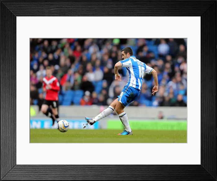 Framed Print : Brighton & Hove Albion vs. Huddersfield Town (02-03-2013): A Glimpse into the 2012-13 Home Season Framed Print : Brighton & Hove Albion vs. Huddersfield Town (02-03-2013): A Glimpse into the 2012-13 Home Season