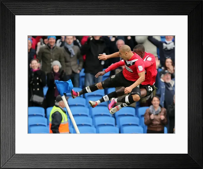 Framed Print : Brighton & Hove Albion vs. Huddersfield Town (02-03-2013) - A Nostalgic Look Back at the 2012-13 Home Season Framed Print : Brighton & Hove Albion vs. Huddersfield Town (02-03-2013) - A Nostalgic Look Back at the 2012-13 Home Season