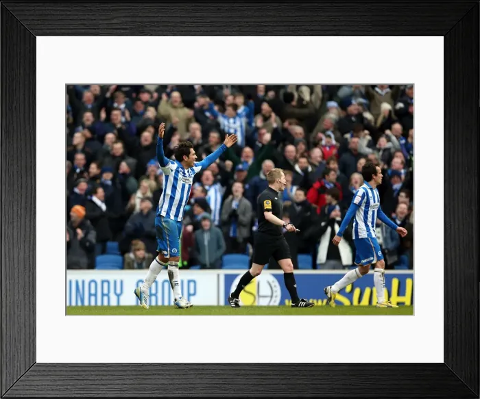 Framed Print : Brighton & Hove Albion vs. Huddersfield Town (02-03-2013): A Glimpse into the 2012-13 Home Season Framed Print : Brighton & Hove Albion vs. Huddersfield Town (02-03-2013): A Glimpse into the 2012-13 Home Season