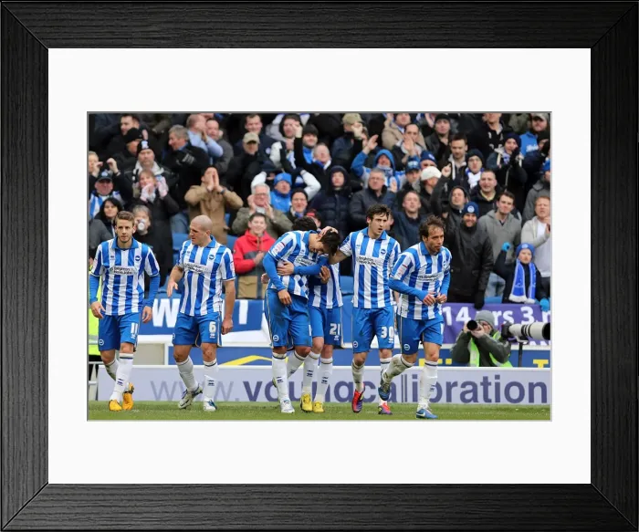 Framed Print : Brighton & Hove Albion vs. Huddersfield Town (02-03-2013): A Glimpse into the 2012-13 Home Season Framed Print : Brighton & Hove Albion vs. Huddersfield Town (02-03-2013): A Glimpse into the 2012-13 Home Season