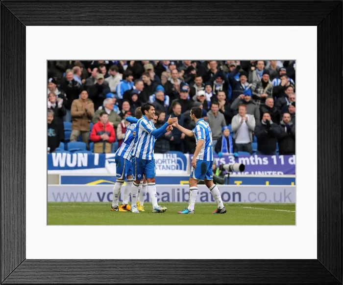 Framed Print : Brighton & Hove Albion vs. Huddersfield Town (02-03-2013): A Glimpse into the 2012-13 Home Season Framed Print : Brighton & Hove Albion vs. Huddersfield Town (02-03-2013): A Glimpse into the 2012-13 Home Season
