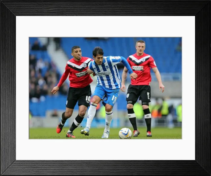 Framed Print : Brighton & Hove Albion vs. Huddersfield Town (02-03-2013): A Glimpse into the 2012-13 Home Season Framed Print : Brighton & Hove Albion vs. Huddersfield Town (02-03-2013): A Glimpse into the 2012-13 Home Season