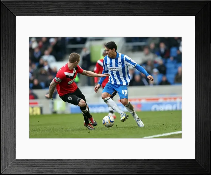 Framed Print : Brighton & Hove Albion vs. Huddersfield Town (02-03-2013): A Nostalgic Look Back at the 2012-13 Home Season - Huddersfield Town Game Framed Print : Brighton & Hove Albion vs. Huddersfield Town (02-03-2013): A Nostalgic Look Back at the 2012-13 Home Season - Huddersfield Town Game