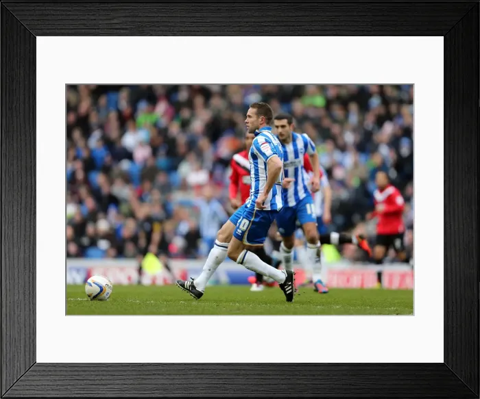 Framed Print : Brighton & Hove Albion vs. Huddersfield Town (02-03-2013) - A Glimpse into Our 2012-13 Home Season Framed Print : Brighton & Hove Albion vs. Huddersfield Town (02-03-2013) - A Glimpse into Our 2012-13 Home Season
