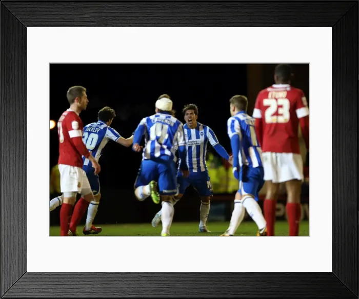 Framed Print : Leonardo Ulloa Scores the Equalizer: Barnsley 1-1 Brighton & Hove Albion (Championship, March 12, 2013) Framed Print : Leonardo Ulloa Scores the Equalizer: Barnsley 1-1 Brighton & Hove Albion (Championship, March 12, 2013)