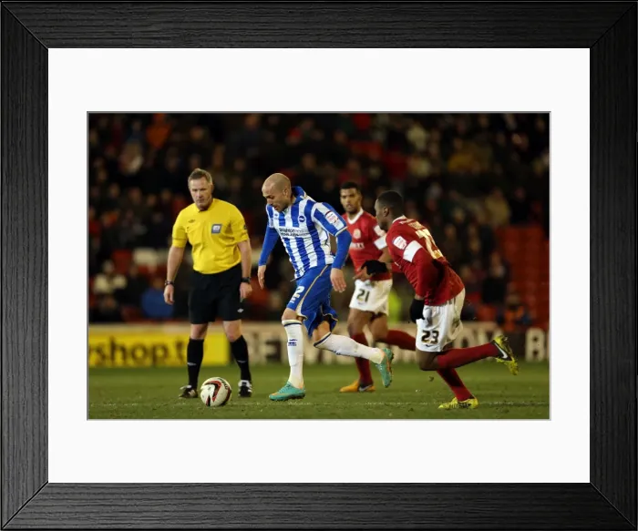 Framed Print : Brighton & Hove Albion vs Barnsley: Away Game, March 12, 2013 Framed Print : Brighton & Hove Albion vs Barnsley: Away Game, March 12, 2013
