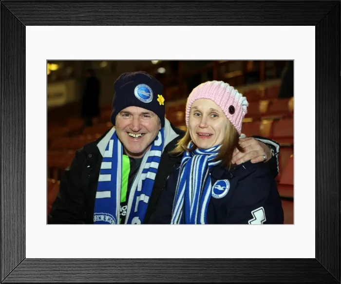 Framed Print : Brighton and Hove Albion FC: Away Days 2012-13 - A Sea of Supporters (Crowd Shots) Framed Print : Brighton and Hove Albion FC: Away Days 2012-13 - A Sea of Supporters (Crowd Shots)