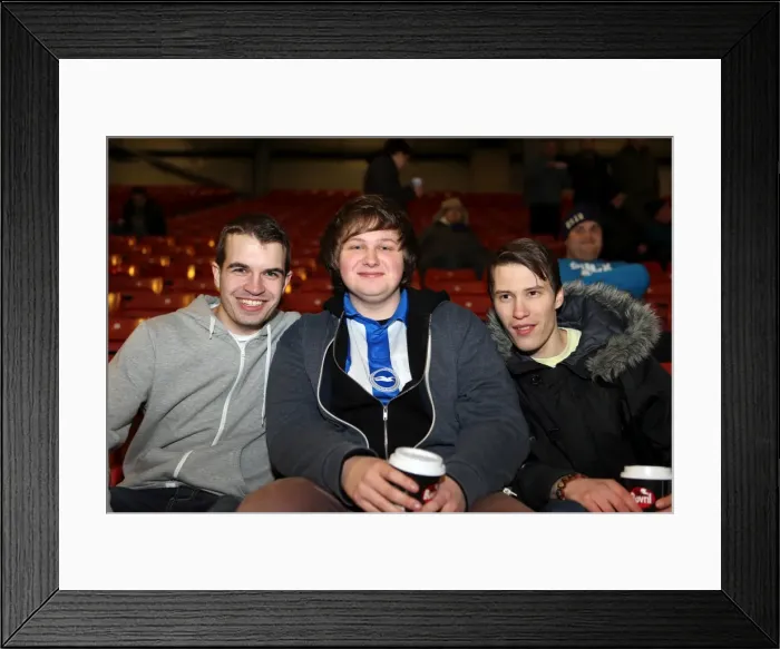 Framed Print : Brighton & Hove Albion vs Barnsley: Away Game - March 12, 2013 (Season 2012-13)
