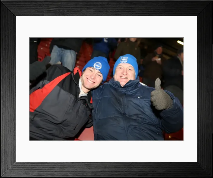 Framed Print : Brighton and Hove Albion FC: Unforgettable Away Day Crowd Moments 2012-13