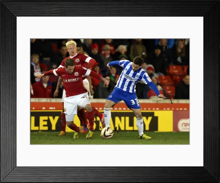 Framed Print : Brighton & Hove Albion vs Barnsley: Away Game - March 12, 2013 (Season 2012-13)