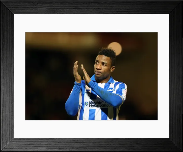 Framed Print : Kazenga LuaLua: Brighton & Hove Albion's Dazzling Midfield Maestro