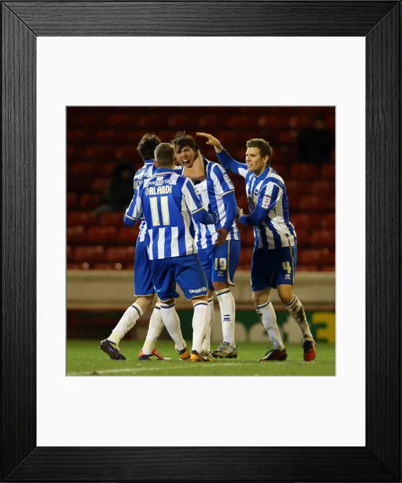Framed Print : Leonardo Ulloa Scores the Equalizer: Barnsley vs. Brighton & Hove Albion, March 12, 2013 Framed Print : Leonardo Ulloa Scores the Equalizer: Barnsley vs. Brighton & Hove Albion, March 12, 2013