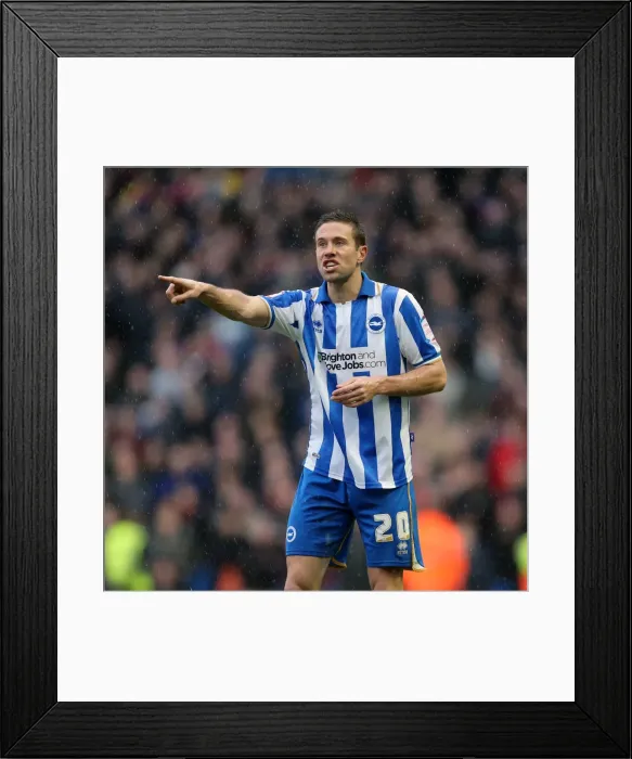 Framed Print : Matthew Upson: A Defensive Powerhouse in Brighton and Hove Albion FC Framed Print : Matthew Upson: A Defensive Powerhouse in Brighton and Hove Albion FC
