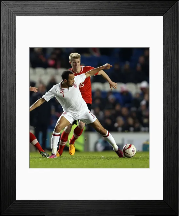 Framed Print : England U21 vs Austria U21 at The Amex: Brighton and Hove Albion Hosts Framed Print : England U21 vs Austria U21 at The Amex: Brighton and Hove Albion Hosts