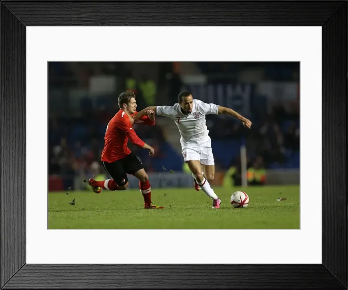 Framed Print : England U21 vs Austria U21 at The Amex: A Clash of Young Talents (25-03-2013) Framed Print : England U21 vs Austria U21 at The Amex: A Clash of Young Talents (25-03-2013)