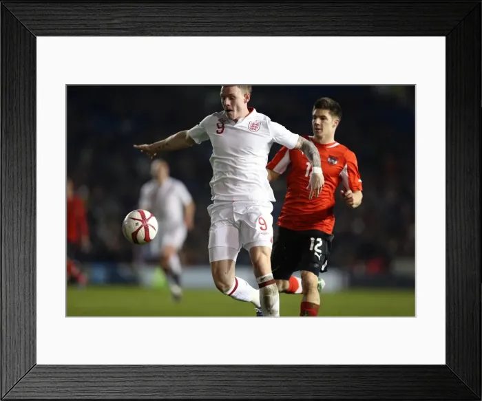 Framed Print : England U21 vs Austria U21 at The Amex Stadium (2013) Framed Print : England U21 vs Austria U21 at The Amex Stadium (2013)