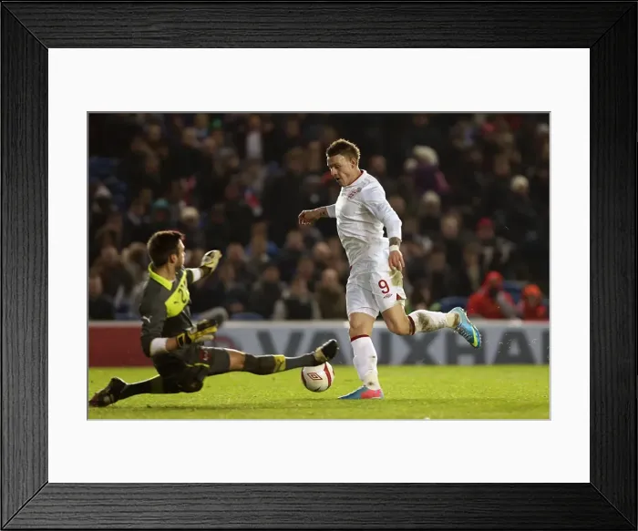 Framed Print : England U21 vs Austria U21 at The Amex Stadium: Brighton and Hove Albion's International Clash (2013) Framed Print : England U21 vs Austria U21 at The Amex Stadium: Brighton and Hove Albion's International Clash (2013)