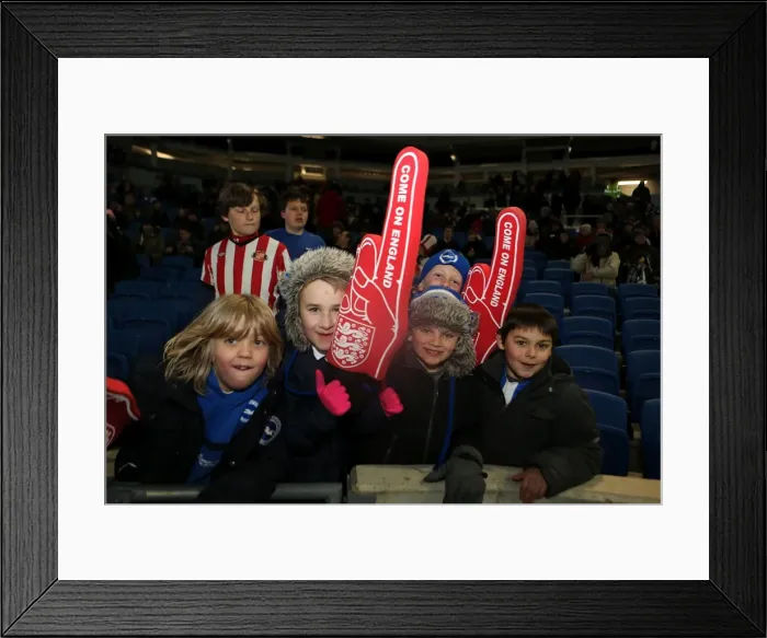 Framed Print : England U21 vs Austria U21 at The Amex Stadium: Brighton and Hove Albion's International Clash (2013) Framed Print : England U21 vs Austria U21 at The Amex Stadium: Brighton and Hove Albion's International Clash (2013)