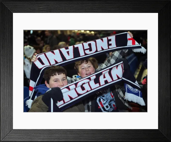 Framed Print : Clash of Young Talents: England U21 vs Austria U21 at The Amex Stadium (25-03-2013) Framed Print : Clash of Young Talents: England U21 vs Austria U21 at The Amex Stadium (25-03-2013)