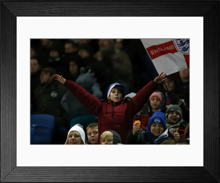 Framed Print : Brighton & Hove Albion vs Austria U21: Clash at The Amex - 25 March 2013 Framed Print : Brighton & Hove Albion vs Austria U21: Clash at The Amex - 25 March 2013