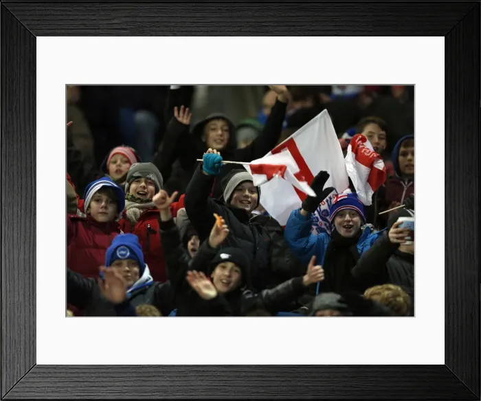 Framed Print : Brighton & Hove Albion vs Austria U21: Clash at The Amex (25-03-2013) Framed Print : Brighton & Hove Albion vs Austria U21: Clash at The Amex (25-03-2013)