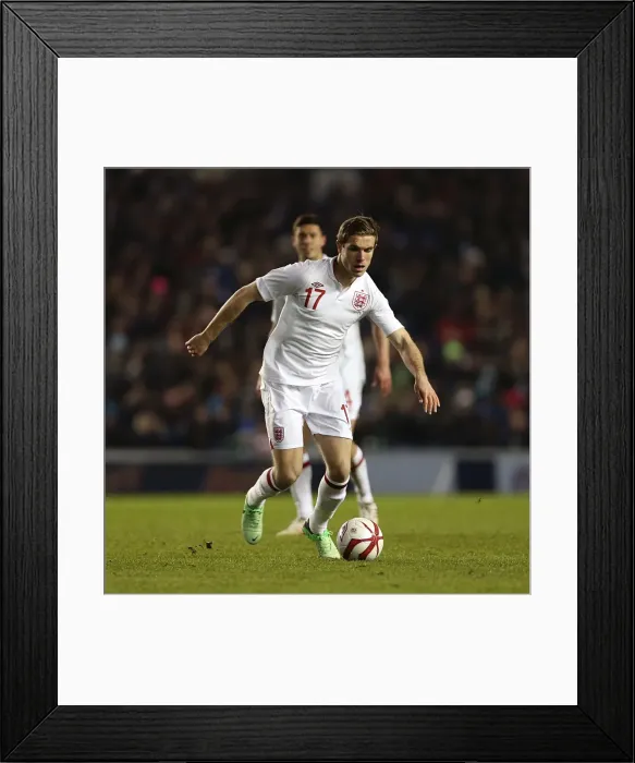 Framed Print : England U21 vs Austria U21 at Brighton and Hove Albion's The Amex Stadium (25-03-2013) Framed Print : England U21 vs Austria U21 at Brighton and Hove Albion's The Amex Stadium (25-03-2013)