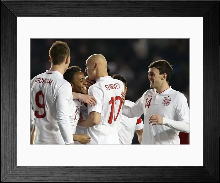 Framed Print : England U21 vs Austria U21 at Brighton & Hove Albion's The Amex - March 25, 2013 Framed Print : England U21 vs Austria U21 at Brighton & Hove Albion's The Amex - March 25, 2013