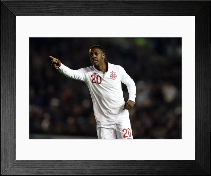 Framed Print : Brighton & Hove Albion vs Austria U21: Clash at The Amex - 25 March 2013