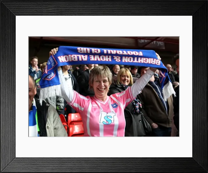 Framed Print : Brighton and Hove Albion Away Games 2012-13: A Sea of Supporters Framed Print : Brighton and Hove Albion Away Games 2012-13: A Sea of Supporters