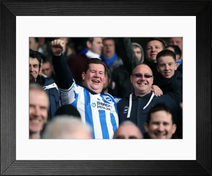 Framed Print : Brighton And Hove Albion Crowd Shots: Crowd Shots Away Days 2012-13