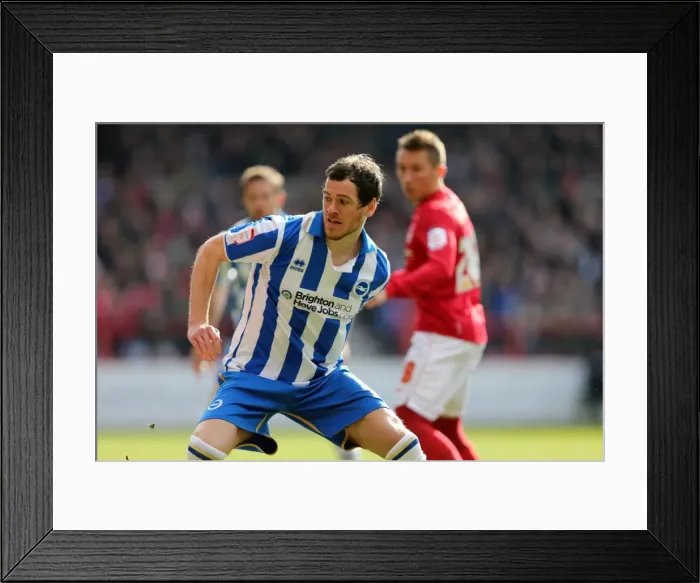 Framed Print : Brighton & Hove Albion vs. Nottingham Forest (Away) - March 30, 2013: A Glance at the 2012-13 Season's Away Game Framed Print : Brighton & Hove Albion vs. Nottingham Forest (Away) - March 30, 2013: A Glance at the 2012-13 Season's Away Game