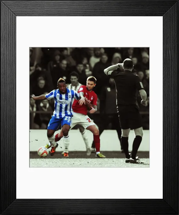 Framed Print : Brighton & Hove Albion vs. Nottingham Forest: A 2012-13 Season Flashback - Away Game Framed Print : Brighton & Hove Albion vs. Nottingham Forest: A 2012-13 Season Flashback - Away Game