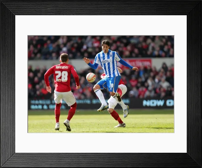 Framed Print : Brighton & Hove Albion vs. Nottingham Forest (Away) - A Look Back at the 2012-13 Season: 30-03-2013 Framed Print : Brighton & Hove Albion vs. Nottingham Forest (Away) - A Look Back at the 2012-13 Season: 30-03-2013