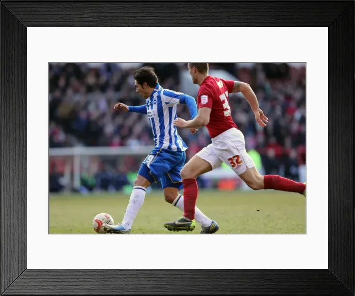 Framed Print : Brighton & Hove Albion vs. Nottingham Forest: 2012-13 Away Game Framed Print : Brighton & Hove Albion vs. Nottingham Forest: 2012-13 Away Game