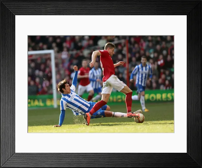 Framed Print : Brighton & Hove Albion vs. Nottingham Forest (Away) - A Look Back at the 2012-13 Season: 30-03-2013 Framed Print : Brighton & Hove Albion vs. Nottingham Forest (Away) - A Look Back at the 2012-13 Season: 30-03-2013
