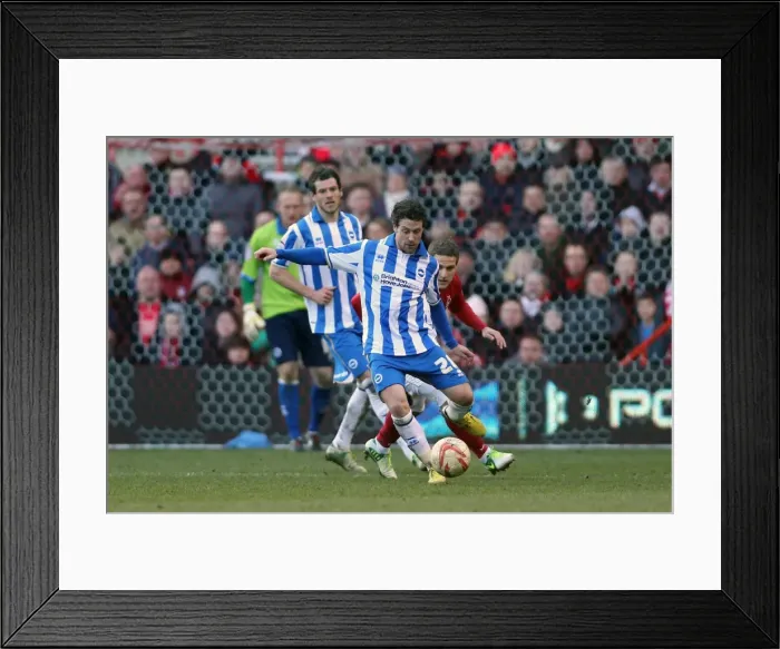 Framed Print : Brighton & Hove Albion vs. Nottingham Forest (Away) - A 2012-13 Season Flashback: 30-03-2013 Framed Print : Brighton & Hove Albion vs. Nottingham Forest (Away) - A 2012-13 Season Flashback: 30-03-2013