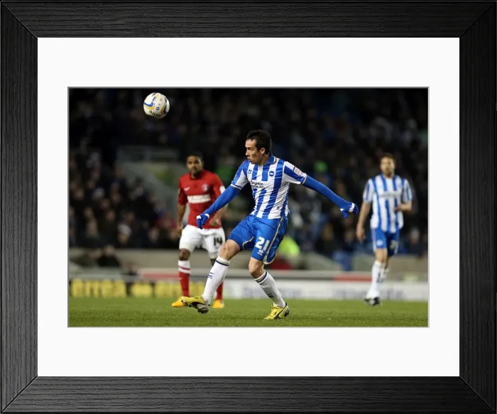 Framed Print : Brighton & Hove Albion vs Charlton Athletic: David Lopez in Action at Amex Stadium (April 2, 2013) Framed Print : Brighton & Hove Albion vs Charlton Athletic: David Lopez in Action at Amex Stadium (April 2, 2013)