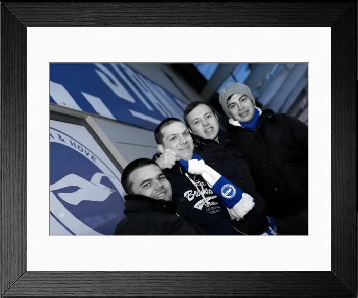 Framed Print : Electric Atmosphere: Brighton & Hove Albion Fans (2012-2013) at The Amex Stadium Framed Print : Electric Atmosphere: Brighton & Hove Albion Fans (2012-2013) at The Amex Stadium
