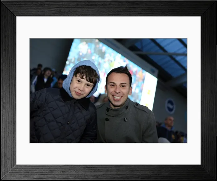Framed Print : Seaside Passion: Crowd Fervor at Brighton & Hove Albion's Amex Stadium (2012-2013)