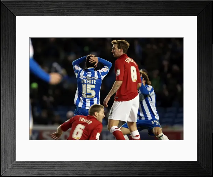 Framed Print : Vicente's Unwavering Determination: Brighton & Hove Albion vs Charlton Athletic (April 2013, Amex Stadium) Framed Print : Vicente's Unwavering Determination: Brighton & Hove Albion vs Charlton Athletic (April 2013, Amex Stadium)