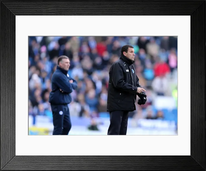 Framed Print : Gus Poyet and Nigel Pearson Face Off: Brighton & Hove Albion vs Leicester City, April 2013 Framed Print : Gus Poyet and Nigel Pearson Face Off: Brighton & Hove Albion vs Leicester City, April 2013